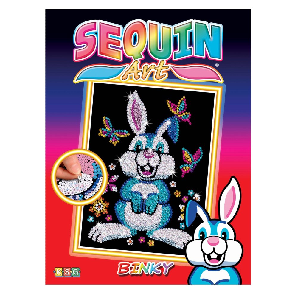 Sequin Art Binky the Bunny Crafy Kit