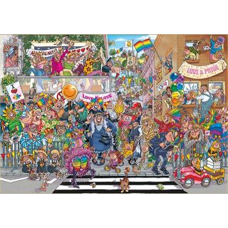 Jumbo Wasgij Original 34 A Piece of Pride, Jigsaw Puzzles for Adults 1000 Piece