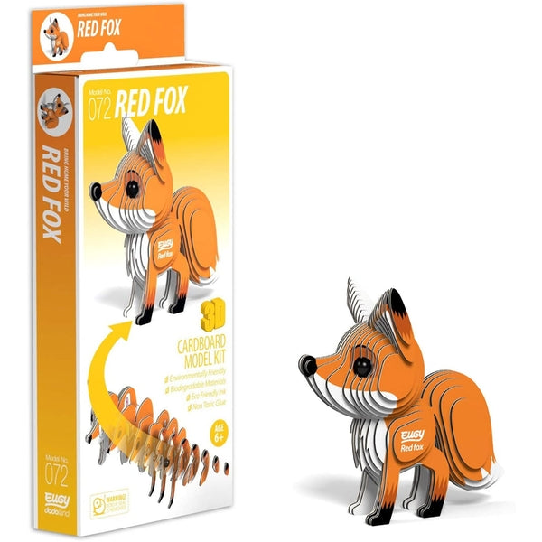 EUGY 3D Red Fox Model Craft Kit