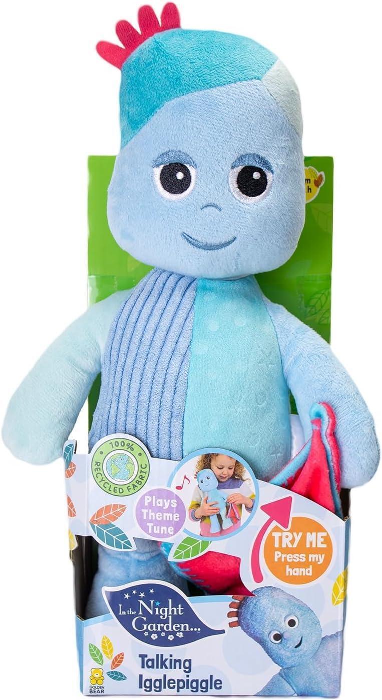 IN THE NIGHT GARDEN Talking IGGLE PIGGLE Teddy Bear Soft Plush Toy