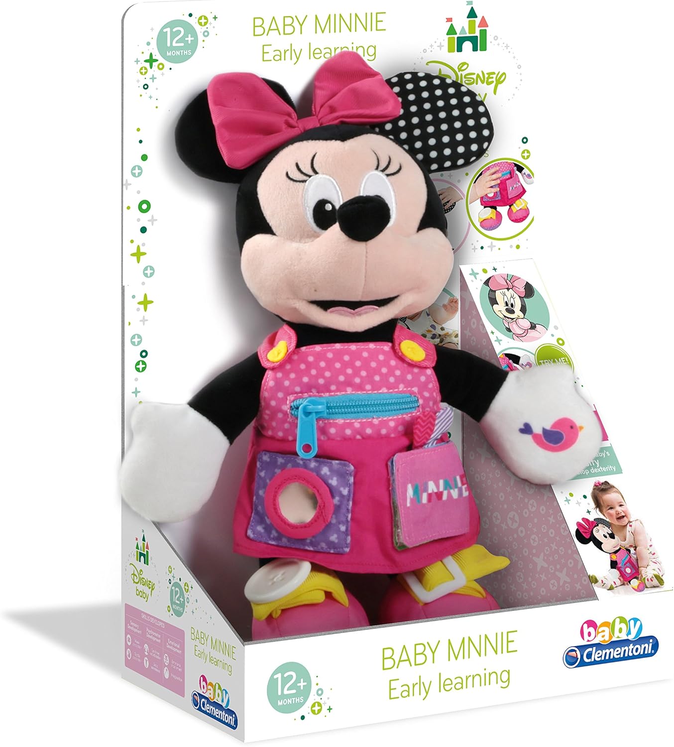 Clementoni Disney Baby Minnie Sensory Soft Plush Toy