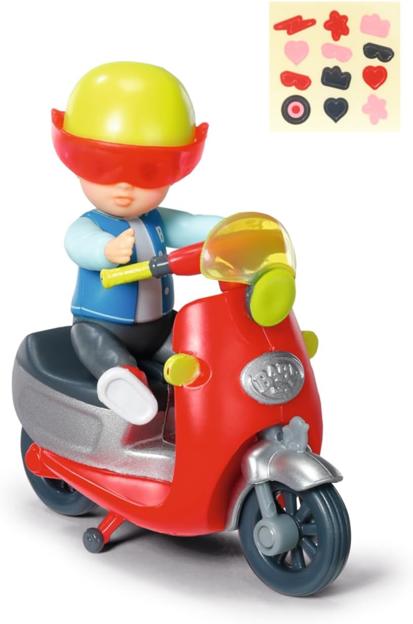 BABY Born Minis Playset Simon with Scooter 7cm Doll