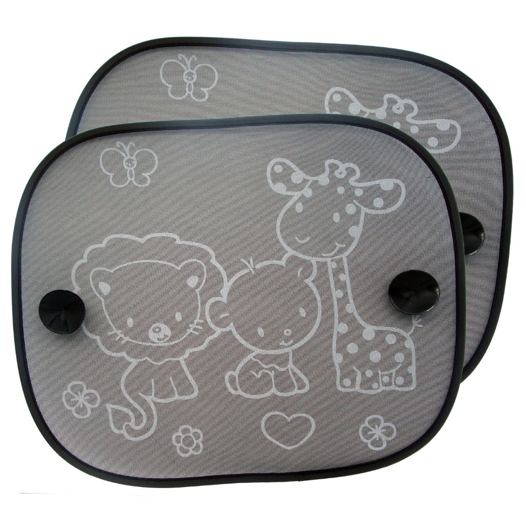 Clippasafe Fun Car Sun Screens - Shades Two Pack - Safari