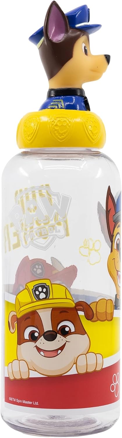 Paw Patrol Chase 3D Figurine Water Bottle 560ml