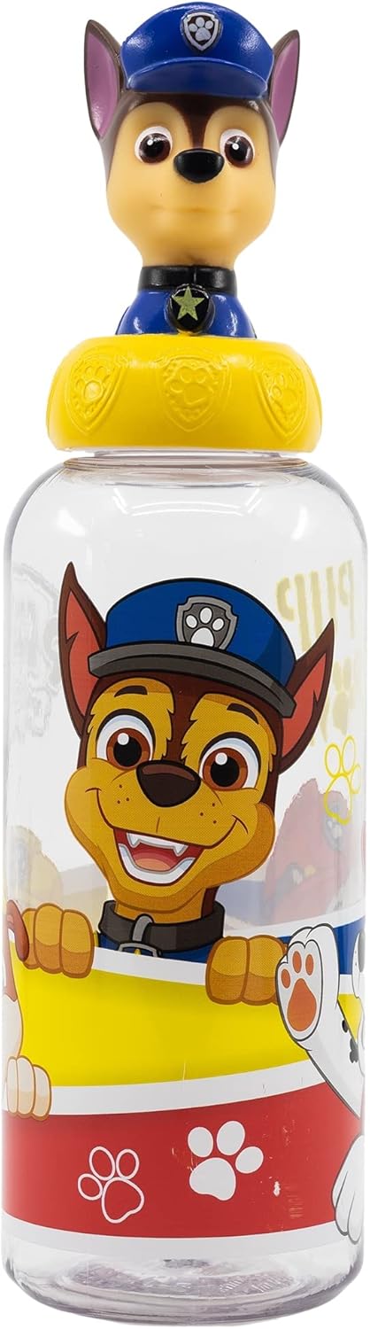 Paw Patrol Chase 3D Figurine Water Bottle 560ml