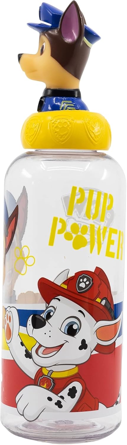 Paw Patrol Chase 3D Figurine Water Bottle 560ml