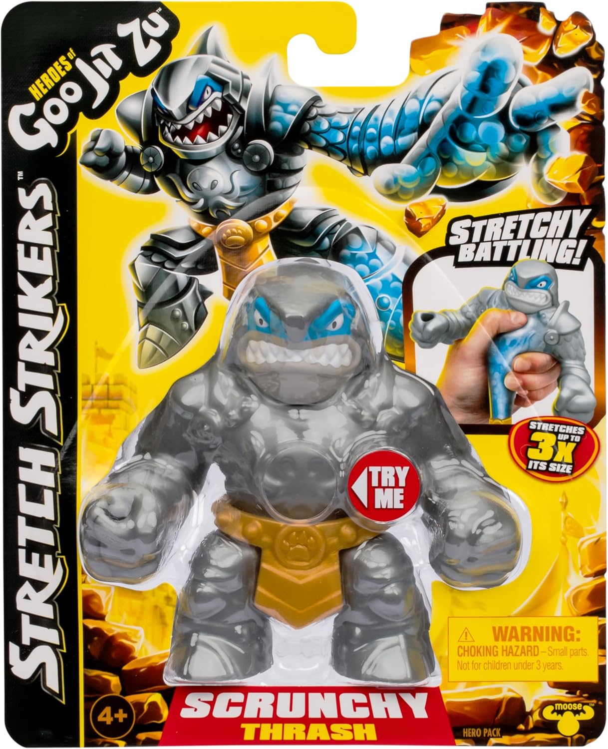 Heroes of Goo Jit Zu Stretch Strikers Hero Pack Stretchy THRASH