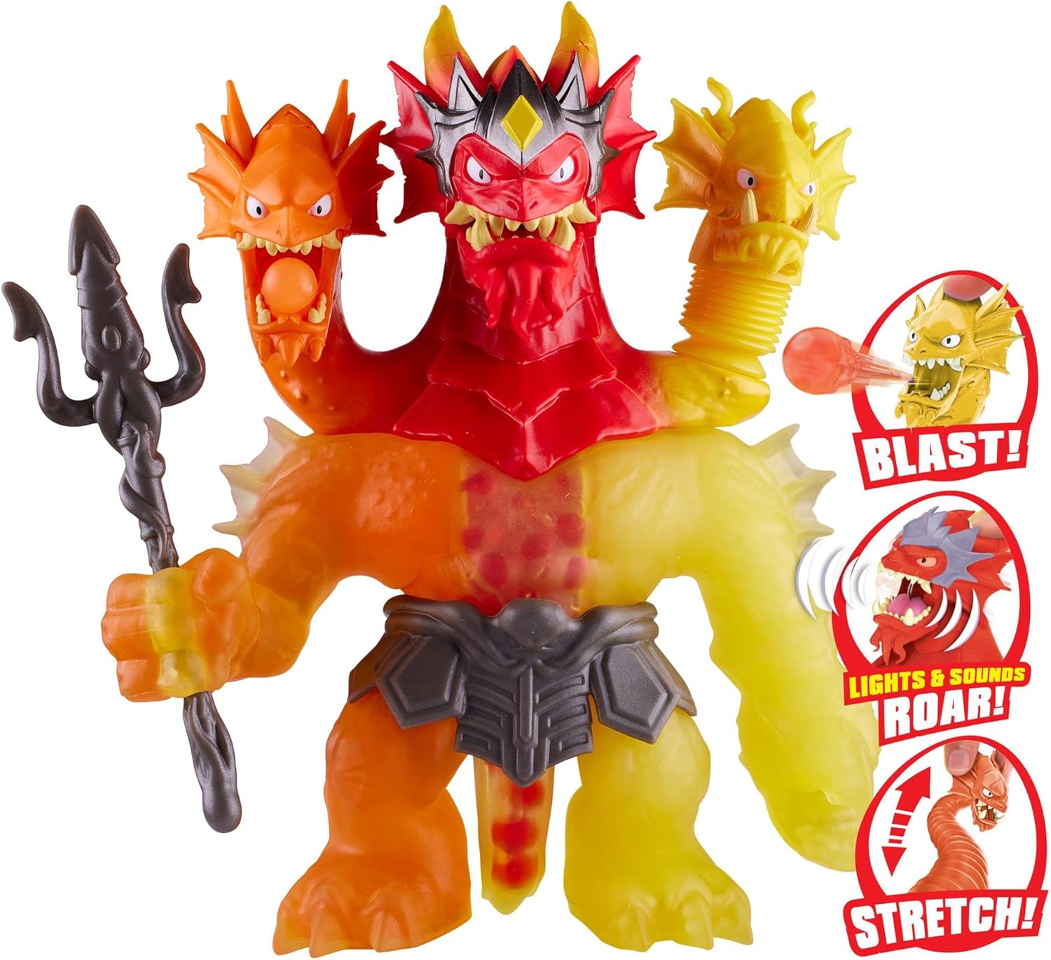 Heroes of Goo Jit Zu Stretch Strikers LAVA FURY KING HYDRA Figure