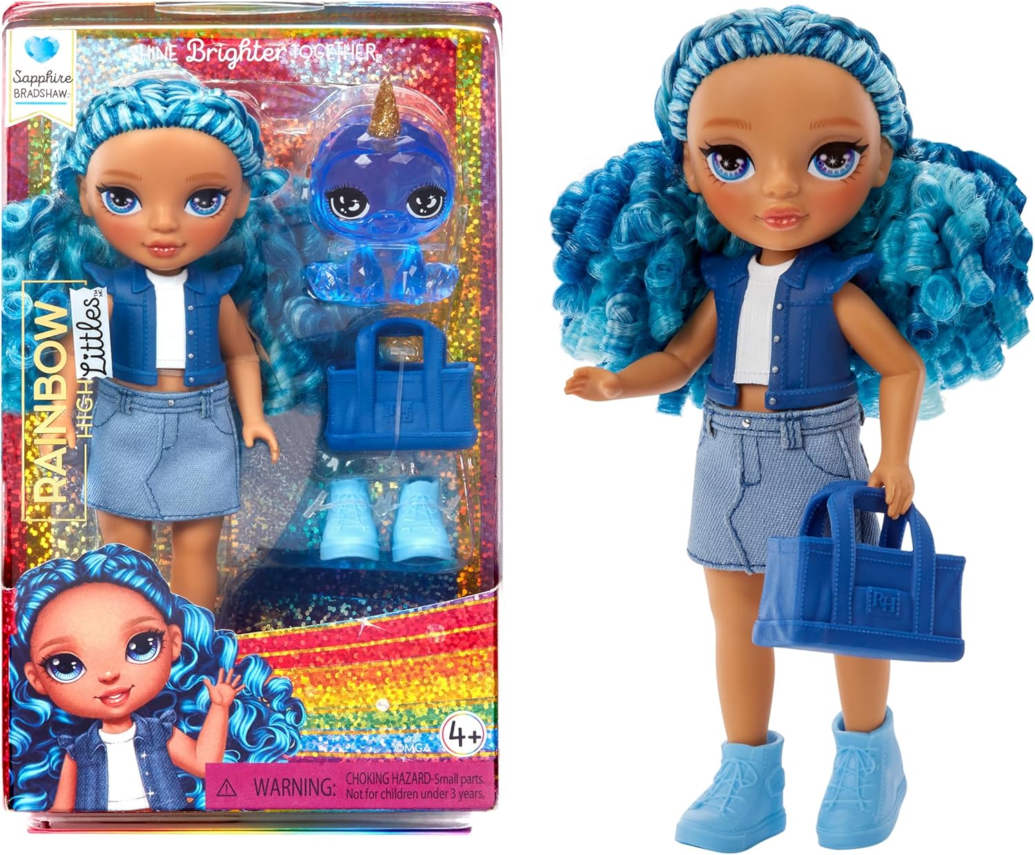 Rainbow High Littles SAPPHIRE BRADSHAW Posable Fashion Doll