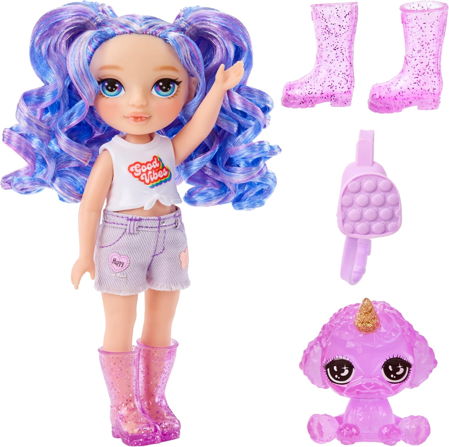 Rainbow High Littles AMETHYST WILLOW Posable Fashion Doll