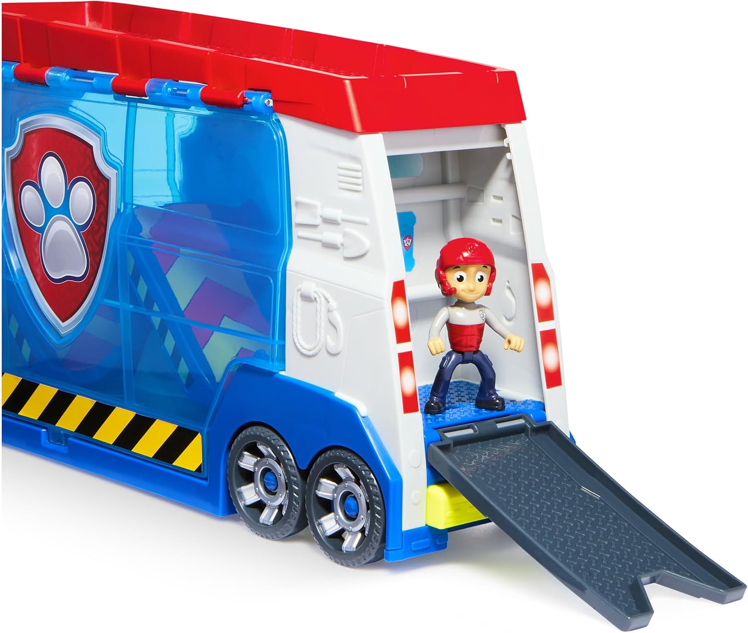 Paw Patrol Transforming PAW Patroller with Vehicle Launchers, Lights & Sounds, Ryder Action Figure and ATV Toy Car