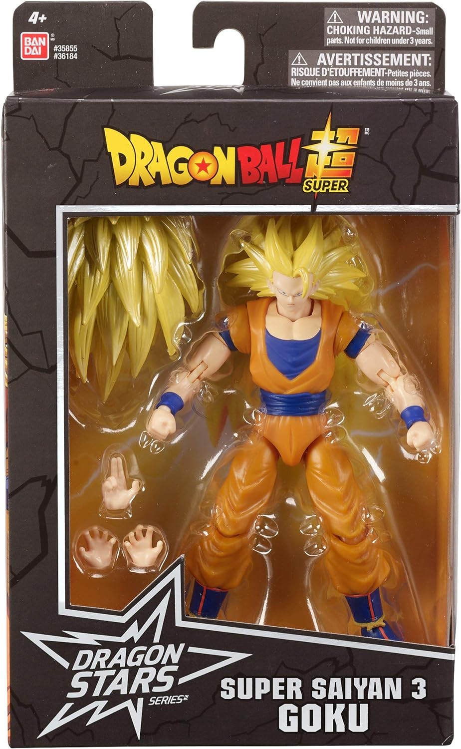 BANDAI Dragon Stars Figures SUPER SAIYAN 3 GOKU 17cm Articulated Dragon Ball Figure