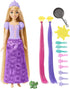 Disney Princess Fairy-Tale Hair Rapunzel Doll, Colour Changing Hair Extensions with Hairstyling Pieces