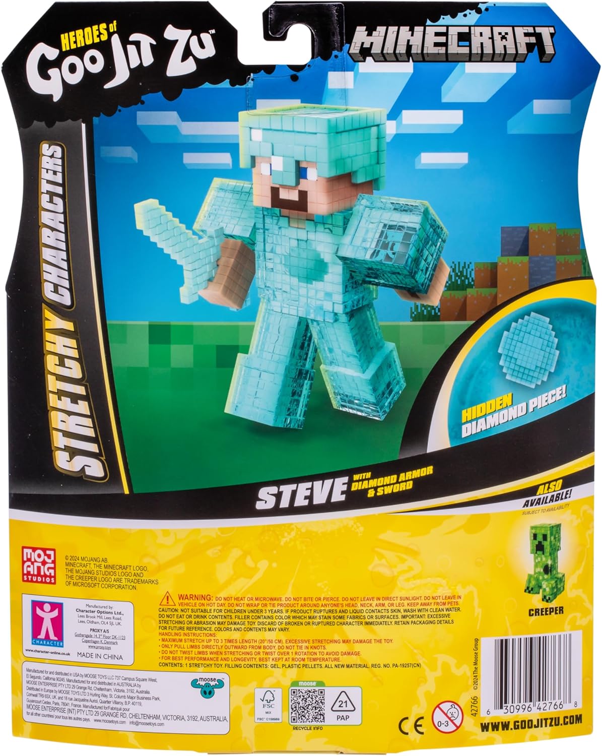 Heroes of Goo Jit Zu Minecraft Stretchy Characters STEVE