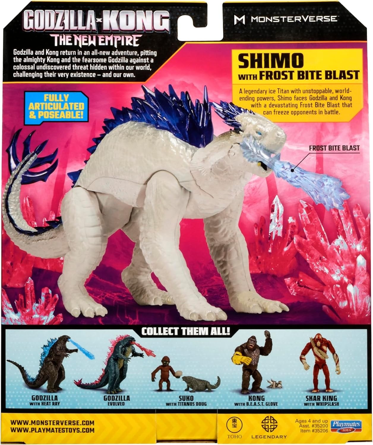 Godzilla X Kong the New Empire SHIMO with Frost Bite Blast 15cm Action Figure