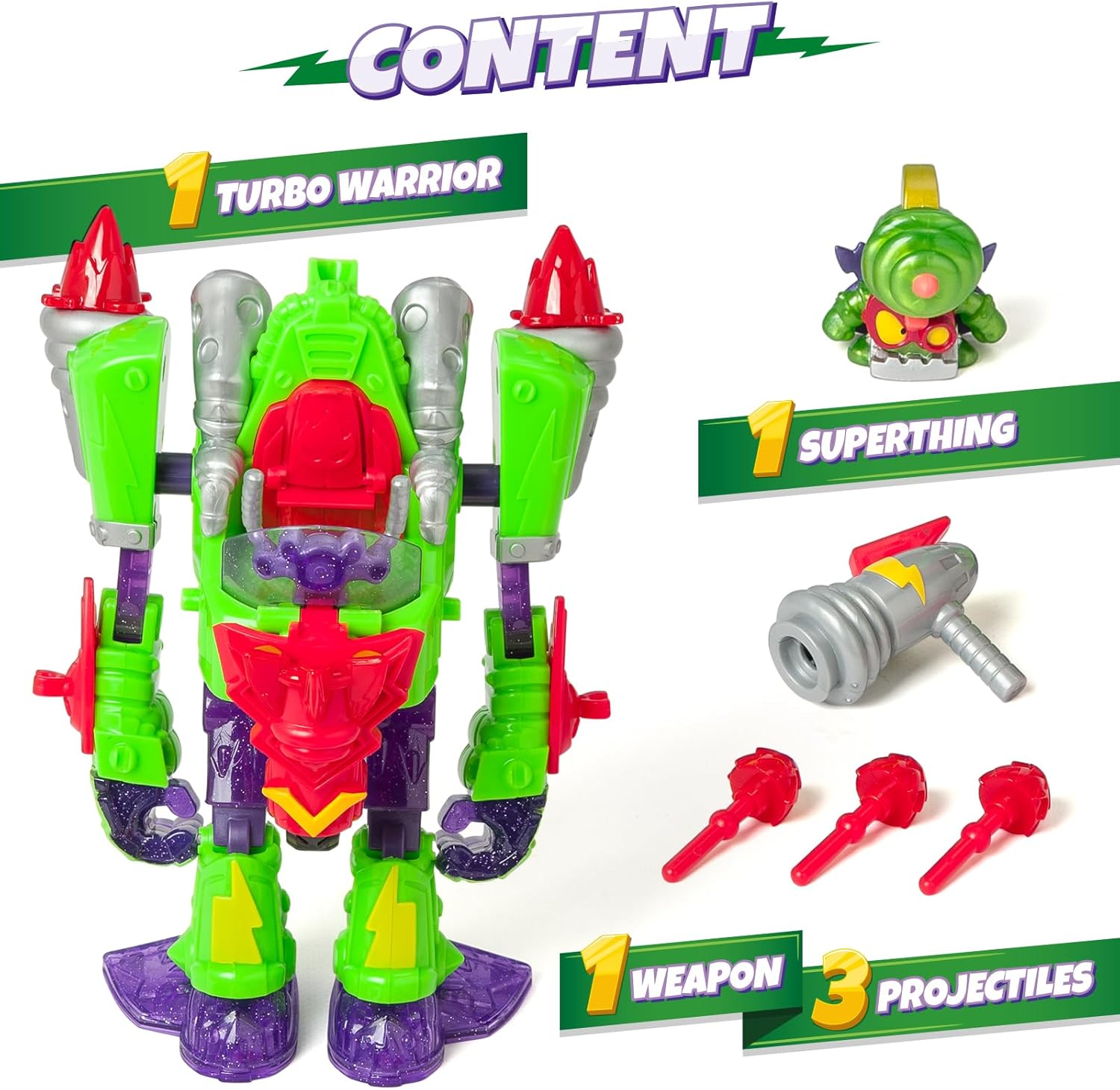 SuperThings Rivals of Kaboom 2-in-1 Turbo Warrior Speed Transforming Figure Transformable robot villain