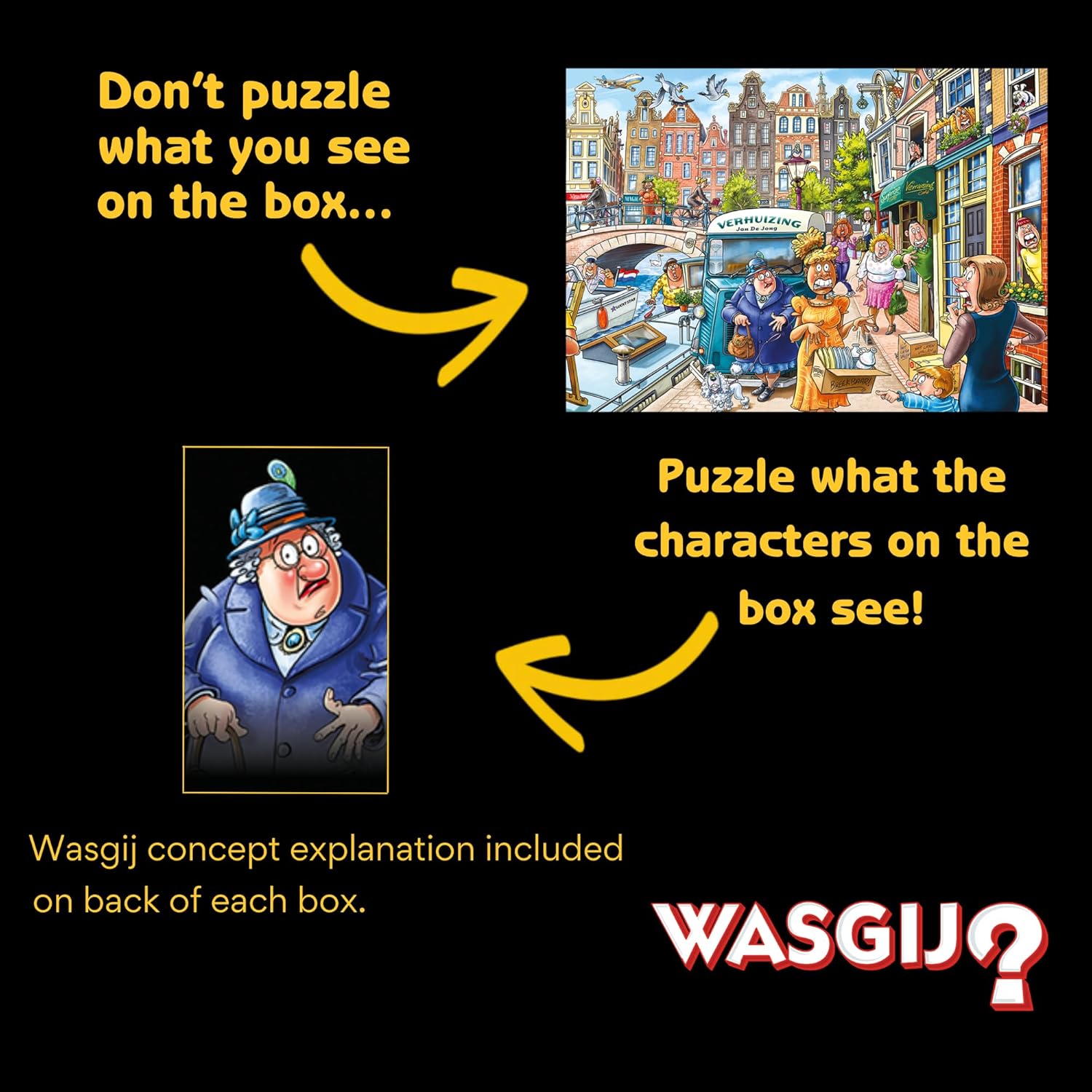 Wasgij Original 45 Moving Day Unique 1000 Piece Jigsaw Puzzle