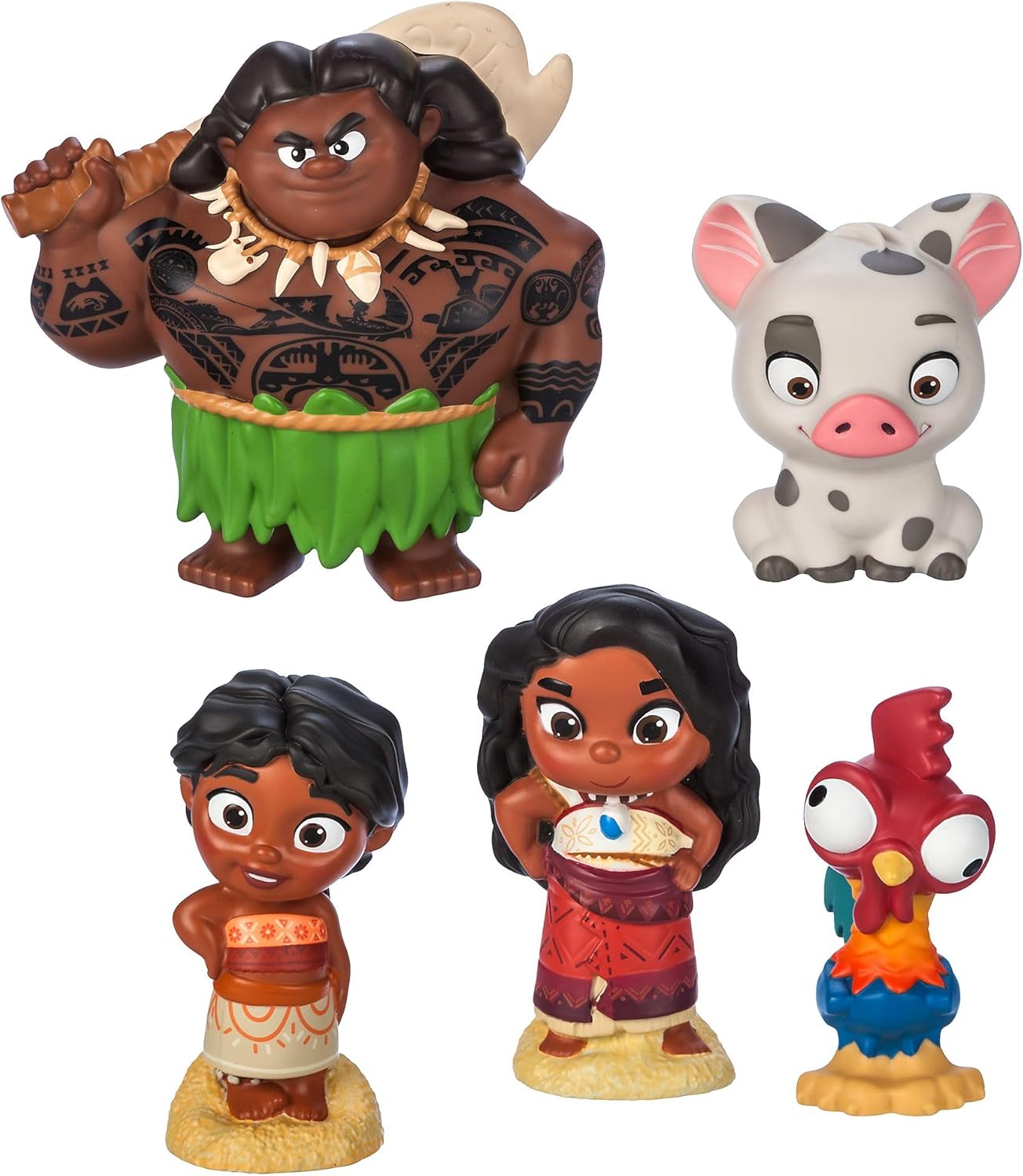 Disney Official Moana 2 Bath Toy Set 5 pieces