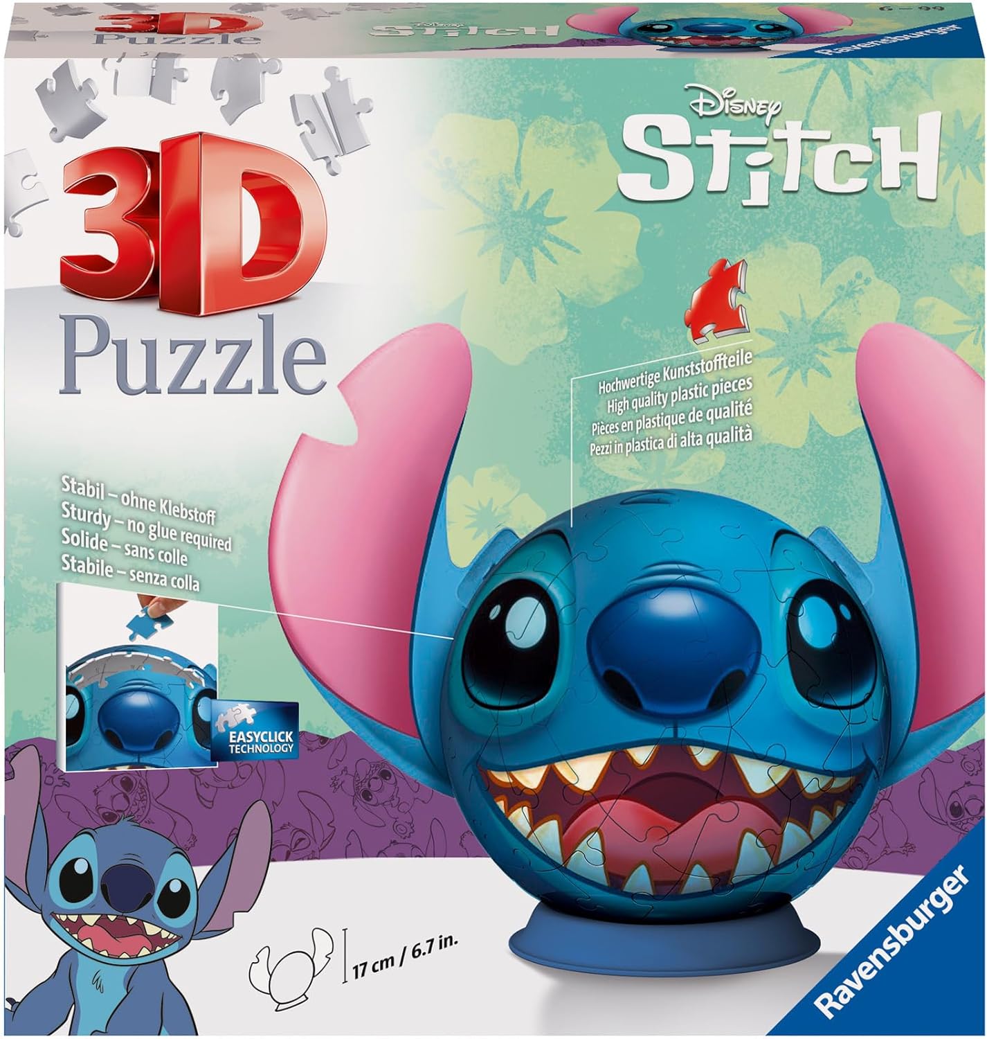 Disney Stitch 3D Jigsaw Puzzle 72 Pieces