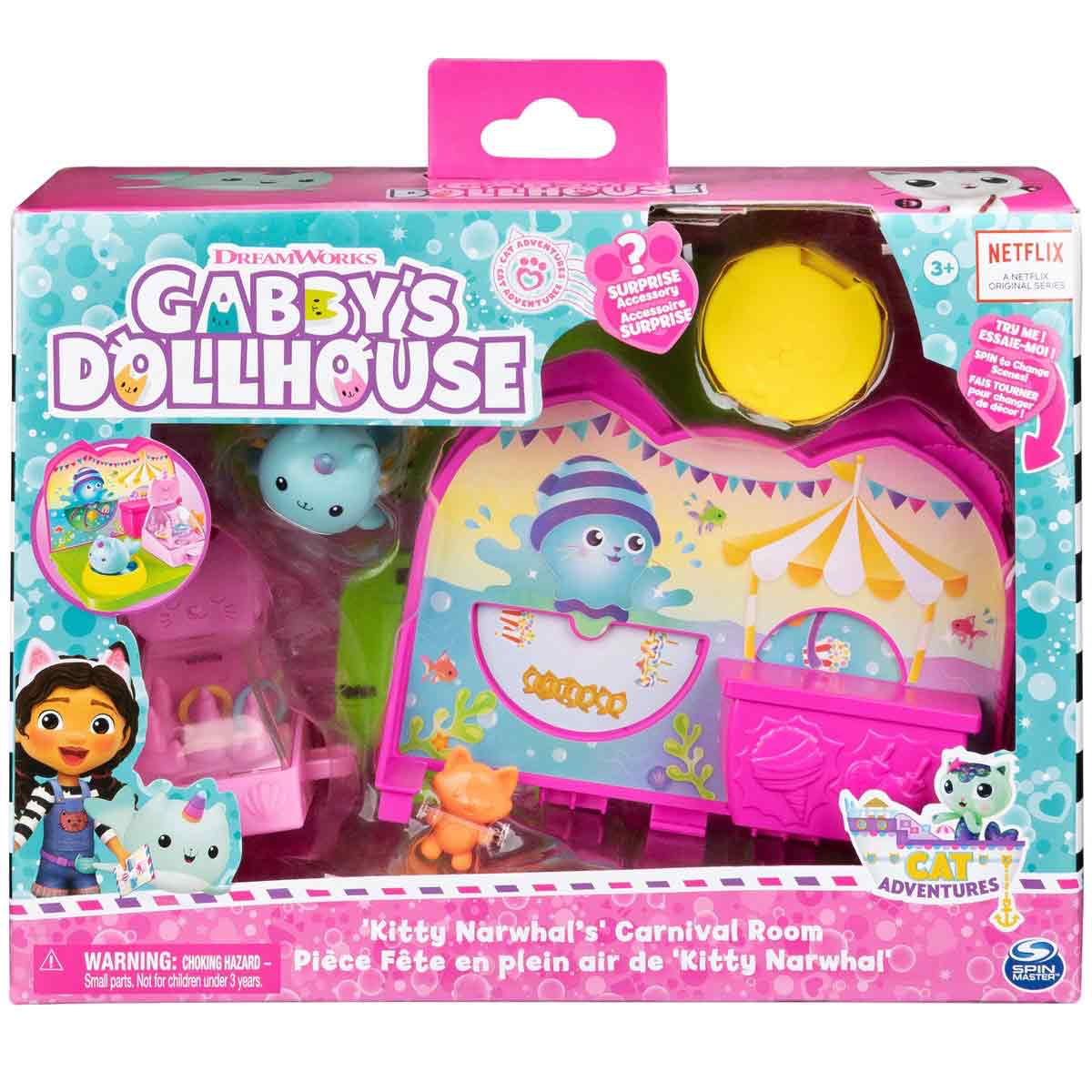 Gabby's Dollhouse Kitty Narwhal's Carnival Room