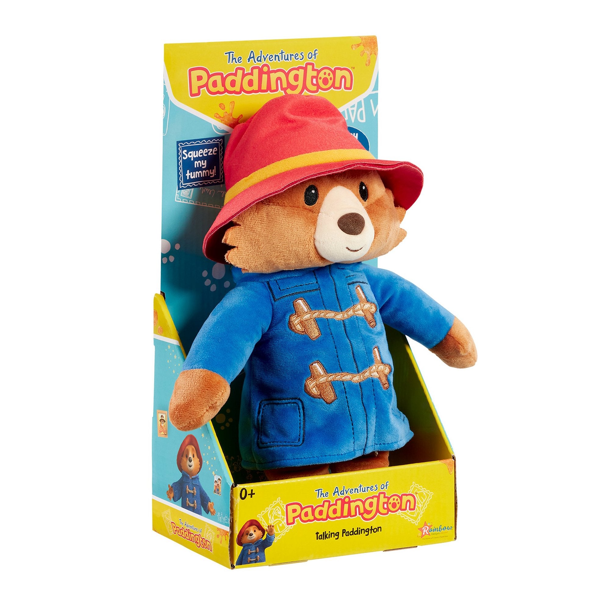 Rainbow Designs Adventures Of Paddington Talking Bear Soft Plush Toy