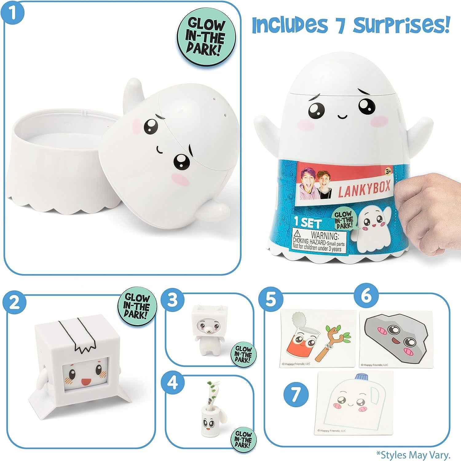 LankyBox Ghosty Glow Mystery Box With 6 Exciting Toys