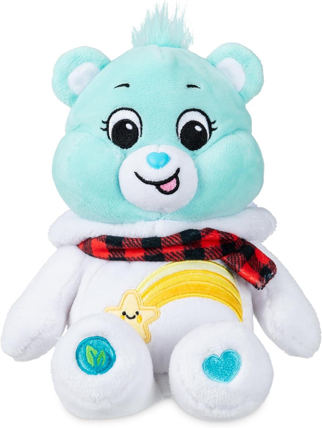 Care Bears Holiday Bean Soft Plush Toy WISH BEAR Collectible Snowman