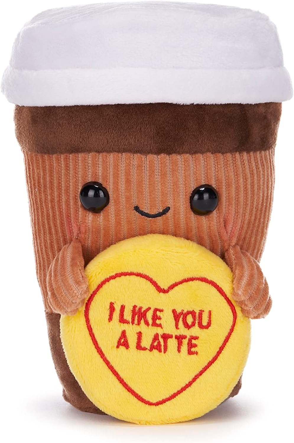 Posh Paws Swizzels Love Hearts 18cm I Like You A Latte Coffee Cup Soft Plush Toy