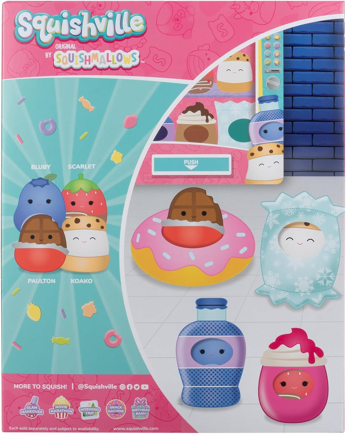 Squishville Squishmallows SNACK MACHINE Accessory Pack Soft Plush Toy