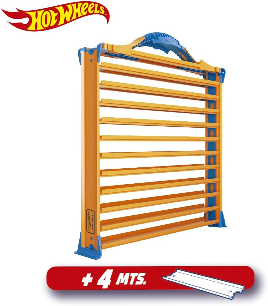 Hot Wheels Rack N' Track Car Case with 44 Compartments