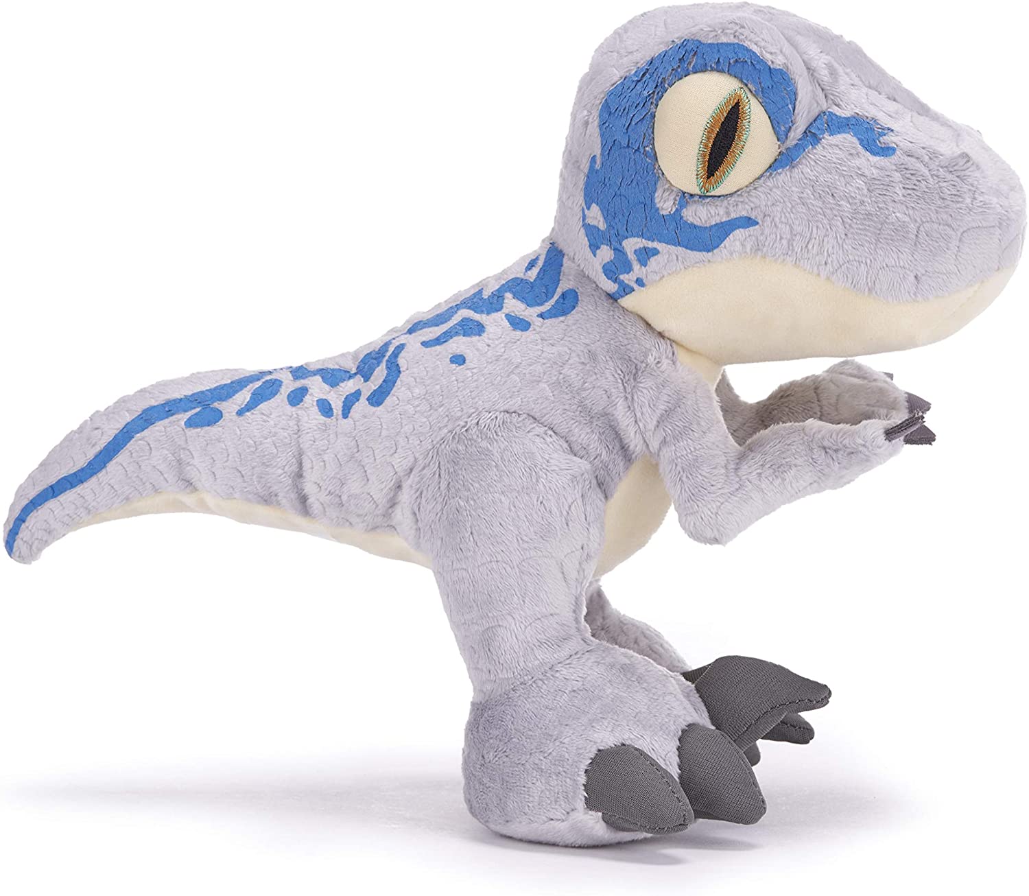 Jurassic World Camp Cretaceous Chunky Blue Velociraptor Dinosaur 10'' Soft Plush Toy