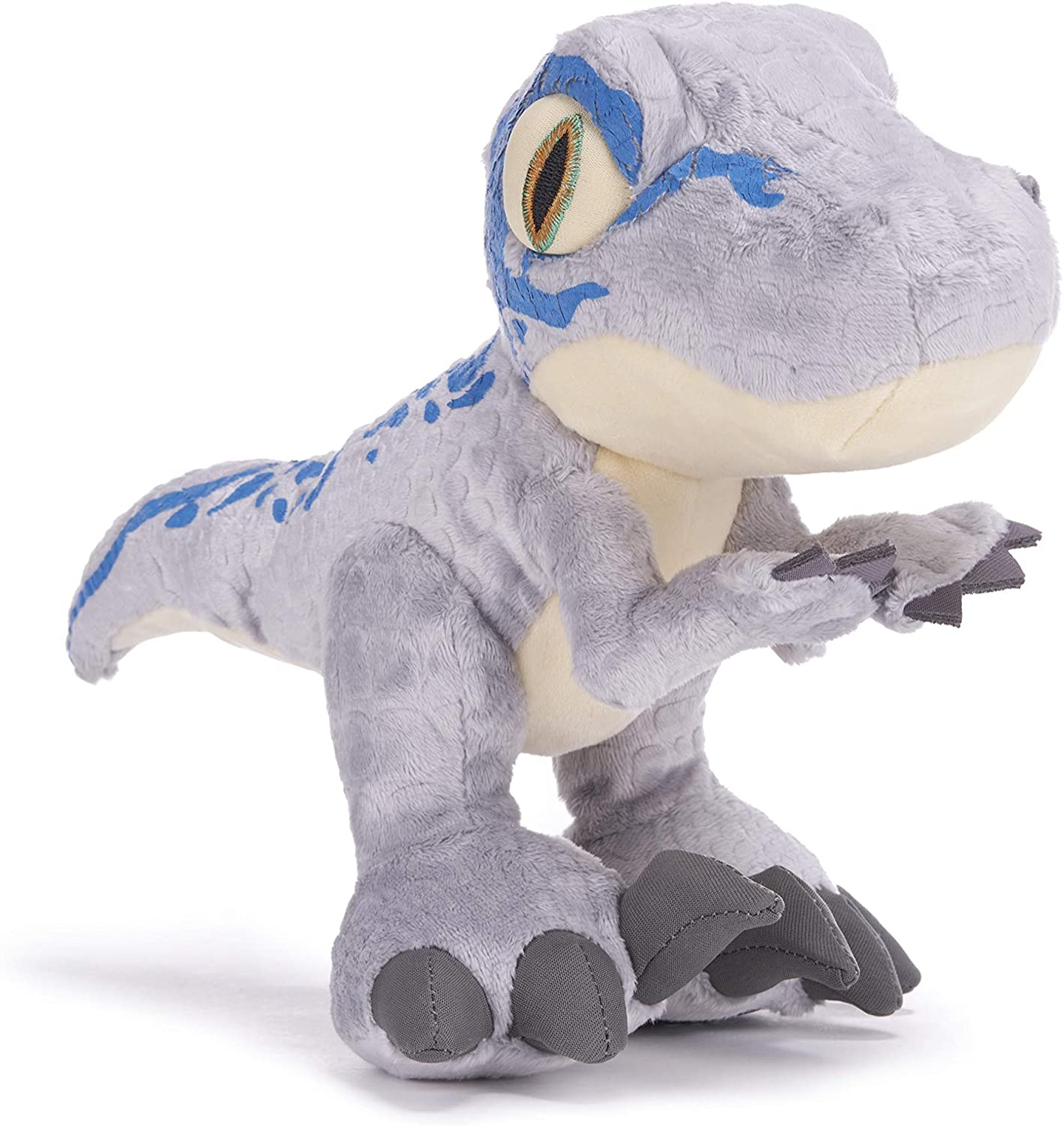 Jurassic World Camp Cretaceous Chunky Blue Velociraptor Dinosaur 10'' Soft Plush Toy